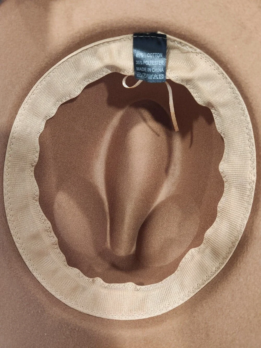 Women's Brown Felt Fedora Hat